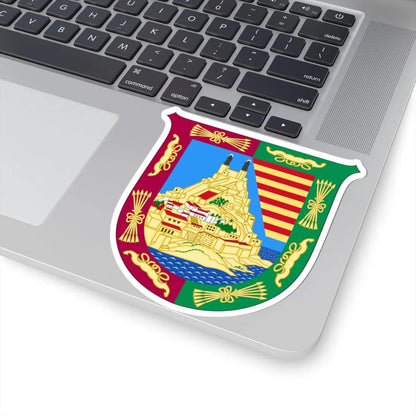 Arms of Málaga Province (Spain) (Coat of Arms) STICKER Vinyl Kiss-Cut Decal - The Sticker Space