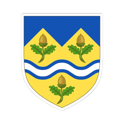 Arms of Mole Valley District Council (England) (Coat of Arms) STICKER Vinyl Kiss-Cut Decal 6 Inch White - The Sticker Space