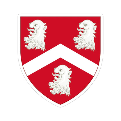 Arms of Monck (England) (Coat of Arms) STICKER Vinyl Kiss-Cut Decal 6 Inch White - The Sticker Space