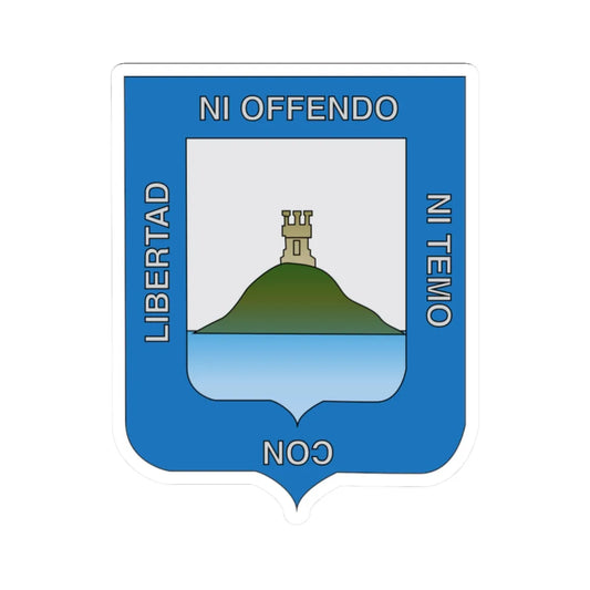 Arms of Montevideo (Uruguay) (Coat of Arms) STICKER Vinyl Kiss-Cut Decal 2 Inch White - The Sticker Space