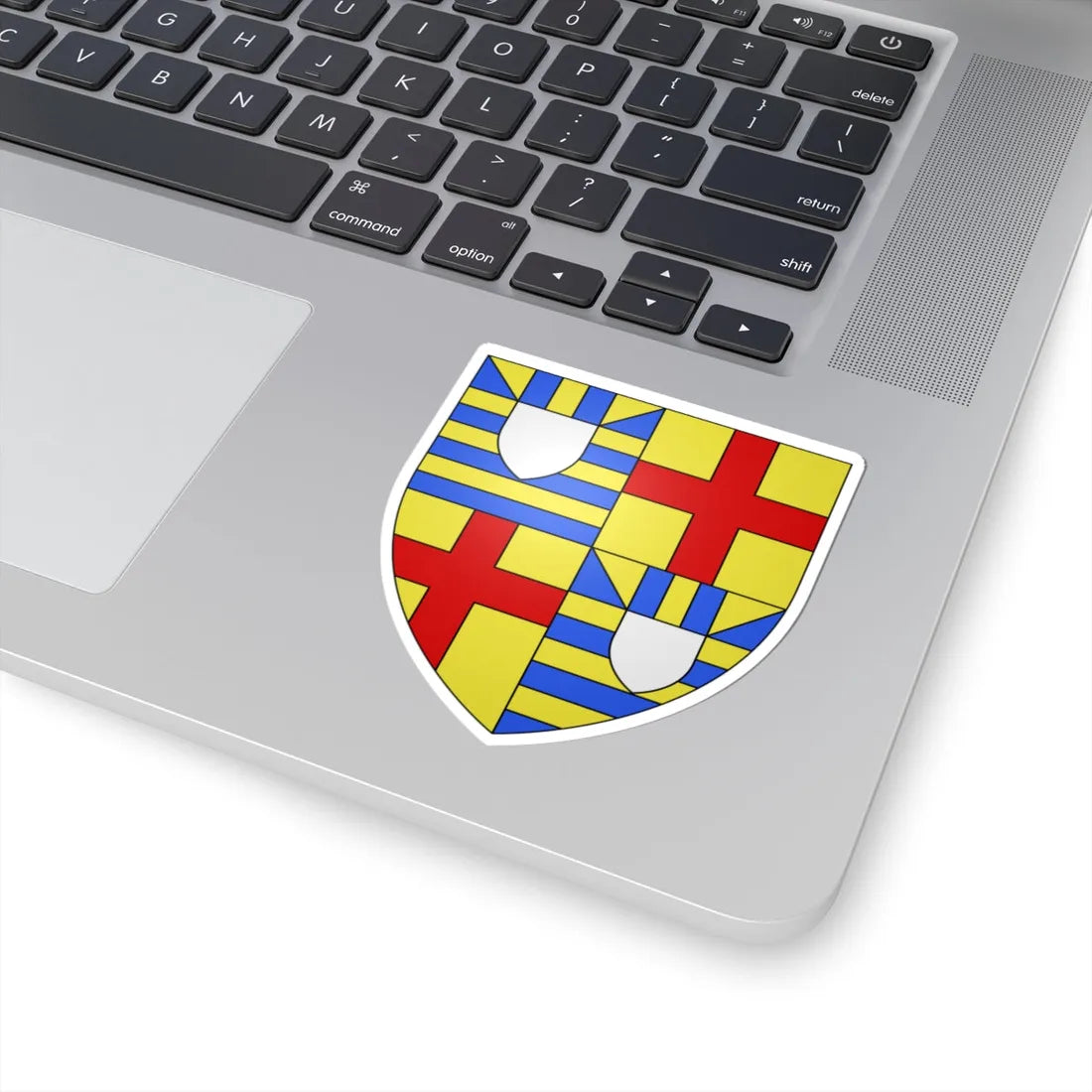 Arms of Mortimer-de Burgh (Ireland) (Coat of Arms) STICKER Vinyl Kiss-Cut Decal - The Sticker Space