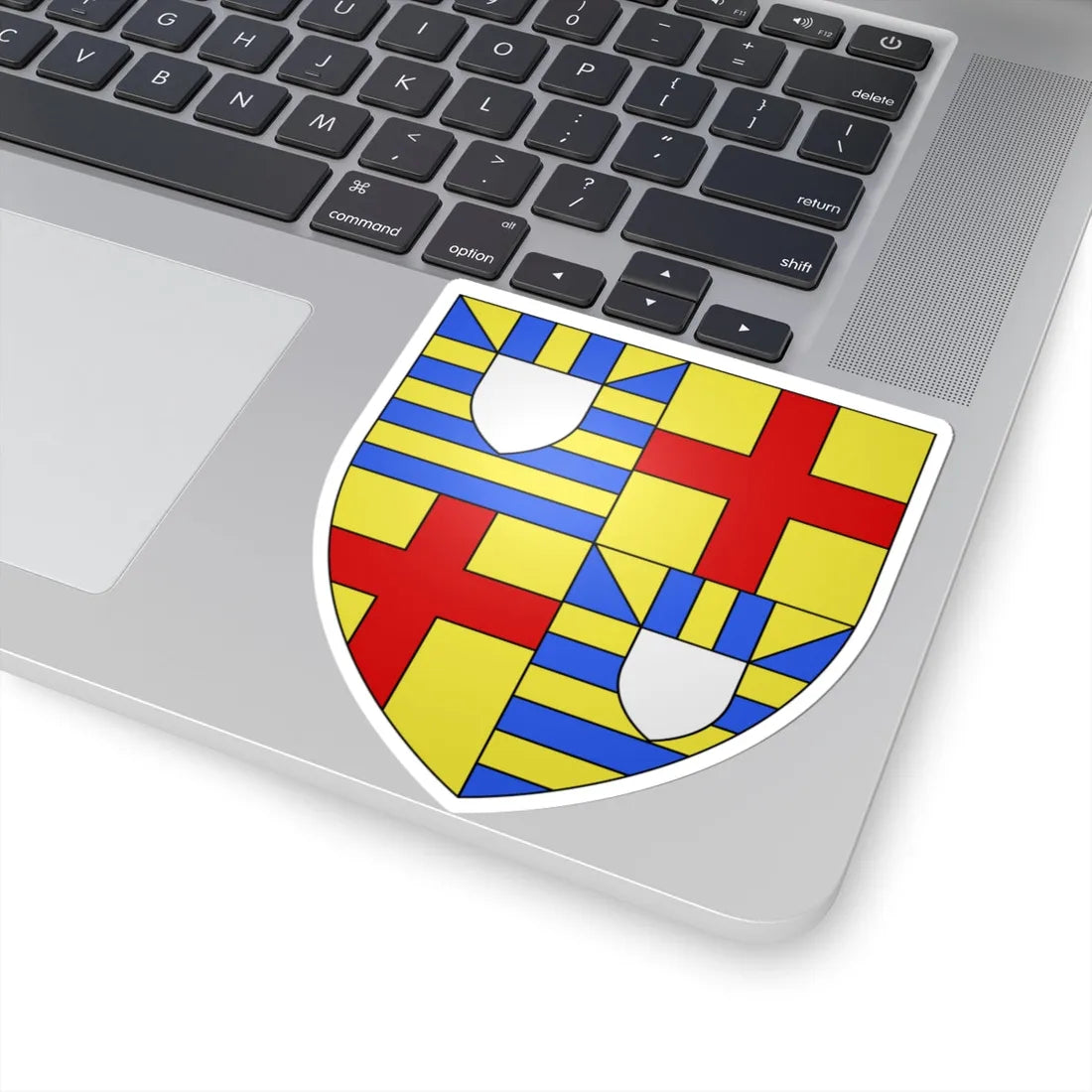 Arms of Mortimer-de Burgh (Ireland) (Coat of Arms) STICKER Vinyl Kiss-Cut Decal - The Sticker Space