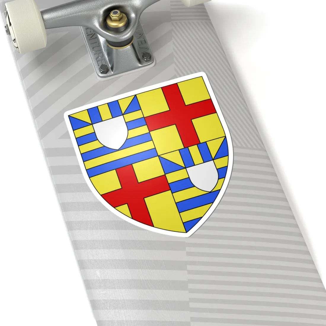 Arms of Mortimer-de Burgh (Ireland) (Coat of Arms) STICKER Vinyl Kiss-Cut Decal - The Sticker Space