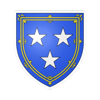 Arms of Murray modern (Scotland) (Coat of Arms) STICKER Vinyl Kiss-Cut Decal 3 Inch White - The Sticker Space