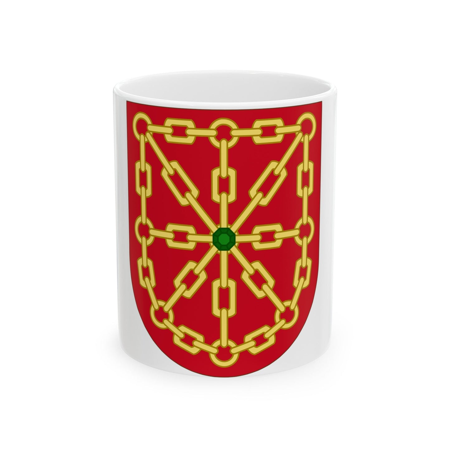 Arms of Navarre - White Coffee Mug-11oz-The Sticker Space