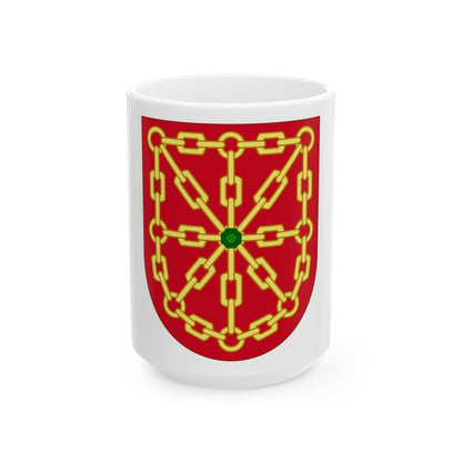 Arms of Navarre - White Coffee Mug-15oz-The Sticker Space