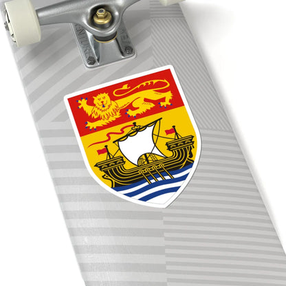 Arms of New Brunswick (Canada) (Coat of Arms) STICKER Vinyl Kiss-Cut Decal - The Sticker Space