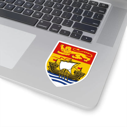 Arms of New Brunswick (Canada) (Coat of Arms) STICKER Vinyl Kiss-Cut Decal - The Sticker Space