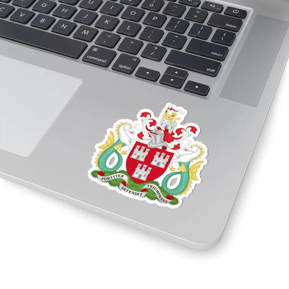Arms of Newcastle upon Tyne City Council (England) (Coat of Arms) STICKER Vinyl Kiss-Cut Decal - The Sticker Space