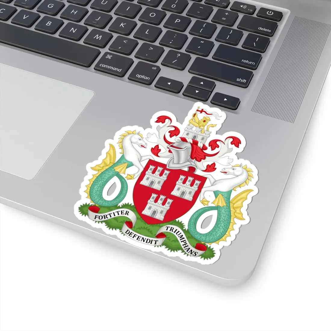 Arms of Newcastle upon Tyne City Council (England) (Coat of Arms) STICKER Vinyl Kiss-Cut Decal - The Sticker Space