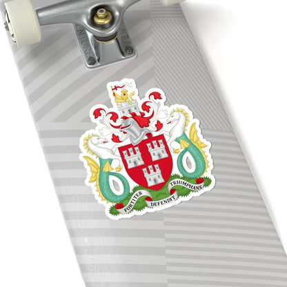 Arms of Newcastle upon Tyne City Council (England) (Coat of Arms) STICKER Vinyl Kiss-Cut Decal - The Sticker Space