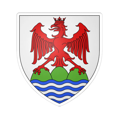 Arms of Nice (France) (Coat of Arms) STICKER Vinyl Kiss-Cut Decal 6 Inch White - The Sticker Space