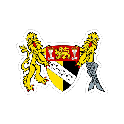 Arms of Norfolk (England) (Coat of Arms) STICKER Vinyl Kiss-Cut Decal 6 Inch White - The Sticker Space