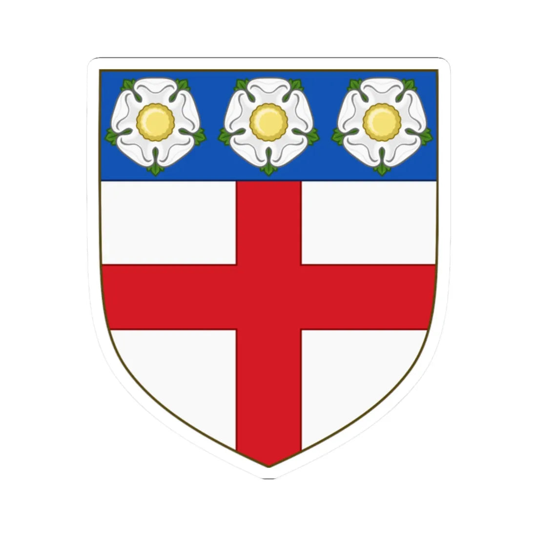 Arms of North Riding County Council (England) (Coat of Arms) STICKER Vinyl Kiss-Cut Decal 2 Inch White - The Sticker Space