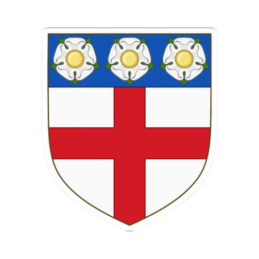 Arms of North Riding County Council (England) (Coat of Arms) STICKER Vinyl Kiss-Cut Decal 2 Inch White - The Sticker Space