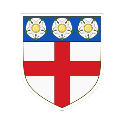 Arms of North Riding County Council (England) (Coat of Arms) STICKER Vinyl Kiss-Cut Decal 3 Inch White - The Sticker Space