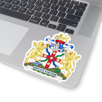 Arms of North Yorkshire County Council (England) (Coat of Arms) STICKER Vinyl Kiss-Cut Decal - The Sticker Space