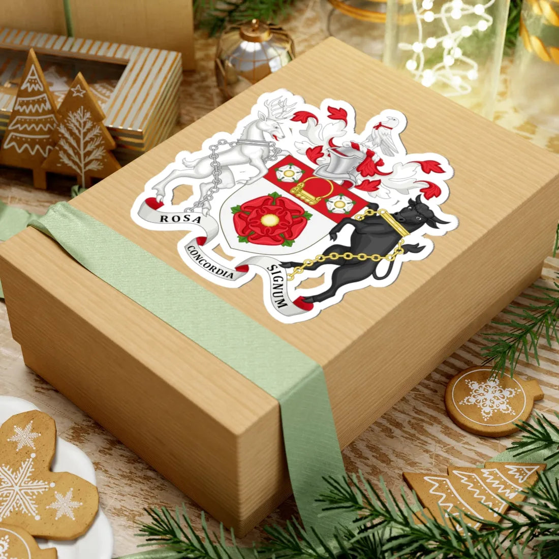 Arms of Northamptonshire County Council (England) (Coat of Arms) STICKER Vinyl Kiss-Cut Decal - The Sticker Space