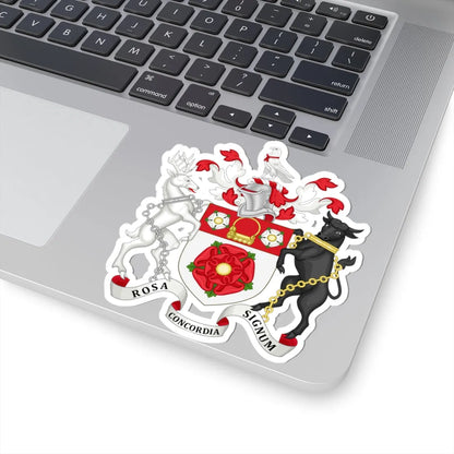 Arms of Northamptonshire County Council (England) (Coat of Arms) STICKER Vinyl Kiss-Cut Decal - The Sticker Space