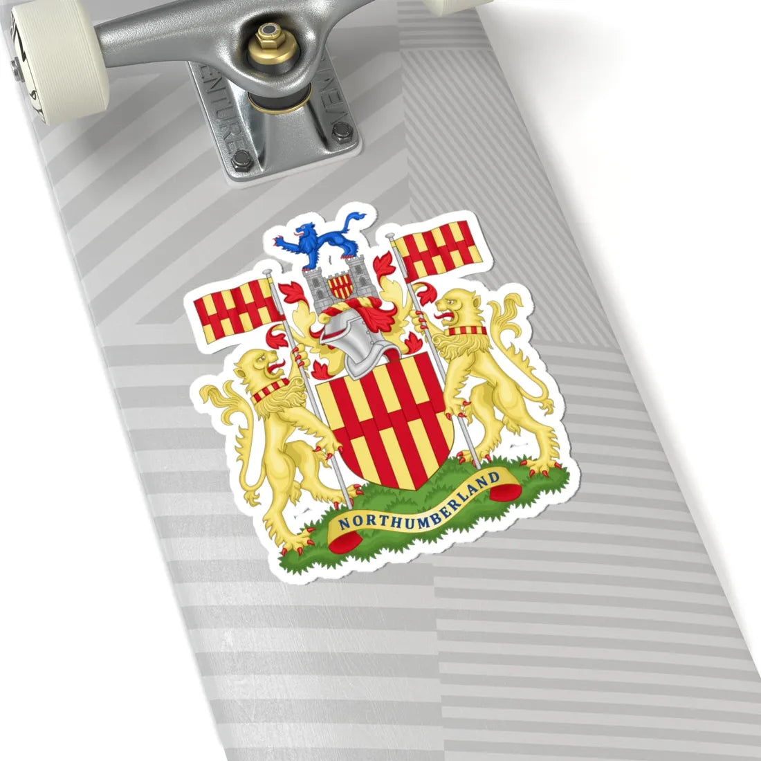Arms of Northumberland County Council (England) (Coat of Arms) STICKER Vinyl Kiss-Cut Decal - The Sticker Space