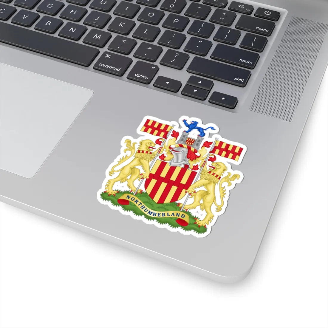 Arms of Northumberland County Council (England) (Coat of Arms) STICKER Vinyl Kiss-Cut Decal - The Sticker Space