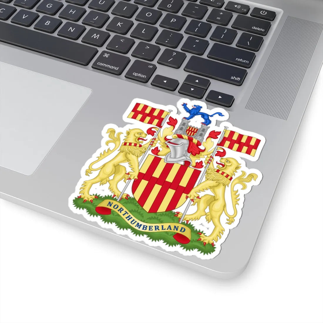 Arms of Northumberland County Council (England) (Coat of Arms) STICKER Vinyl Kiss-Cut Decal - The Sticker Space