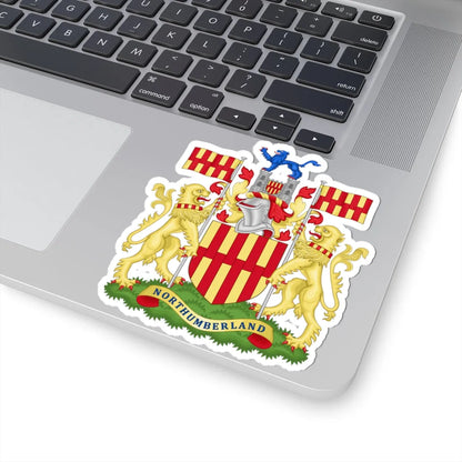 Arms of Northumberland County Council (England) (Coat of Arms) STICKER Vinyl Kiss-Cut Decal - The Sticker Space