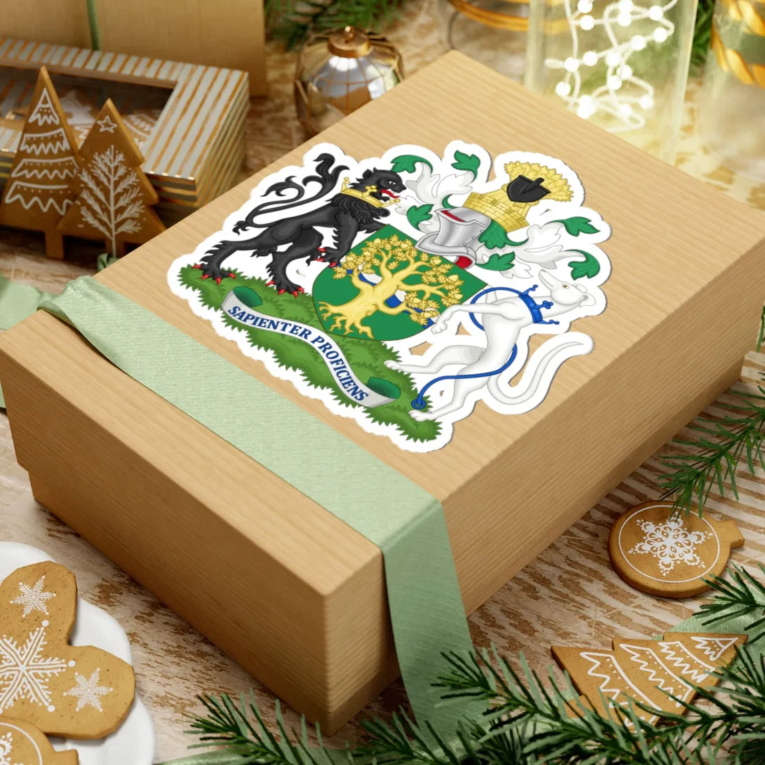 Arms of Nottinghamshire County Council (England) (Coat of Arms) STICKER Vinyl Kiss-Cut Decal - The Sticker Space