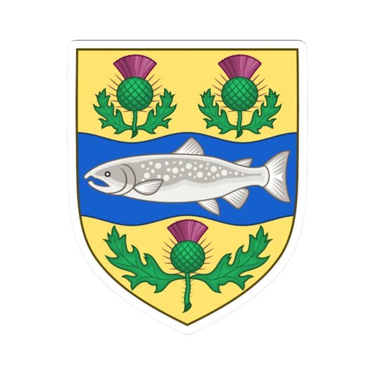 Arms of Nova Scotia 1867-1929 (Canada) (Coat of Arms) STICKER Vinyl Kiss-Cut Decal 2 Inch White - The Sticker Space