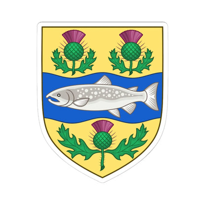 Arms of Nova Scotia 1867-1929 (Canada) (Coat of Arms) STICKER Vinyl Kiss-Cut Decal 6 Inch White - The Sticker Space