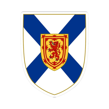 Arms of Nova Scotia (Canada) (Coat of Arms) STICKER Vinyl Kiss-Cut Decal 3 Inch White - The Sticker Space