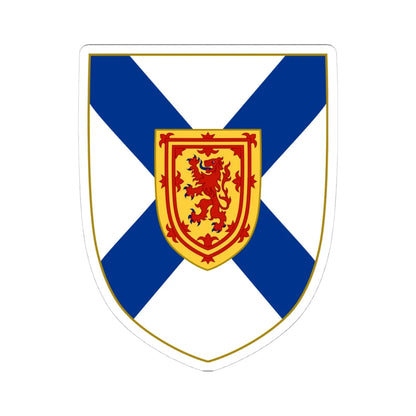 Arms of Nova Scotia (Canada) (Coat of Arms) STICKER Vinyl Kiss-Cut Decal 4 Inch White - The Sticker Space