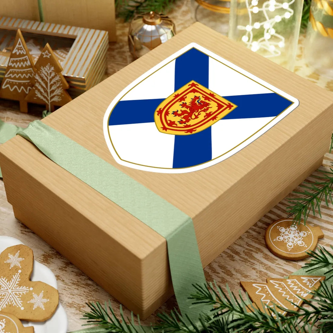 Arms of Nova Scotia (Canada) (Coat of Arms) STICKER Vinyl Kiss-Cut Decal - The Sticker Space