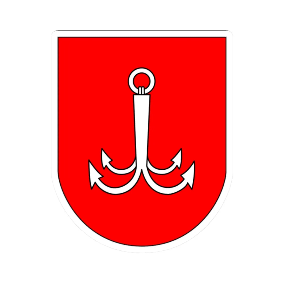 Arms of Odesa (Ukraine) (Coat of Arms) STICKER Vinyl Kiss-Cut Decal 2 Inch White - The Sticker Space