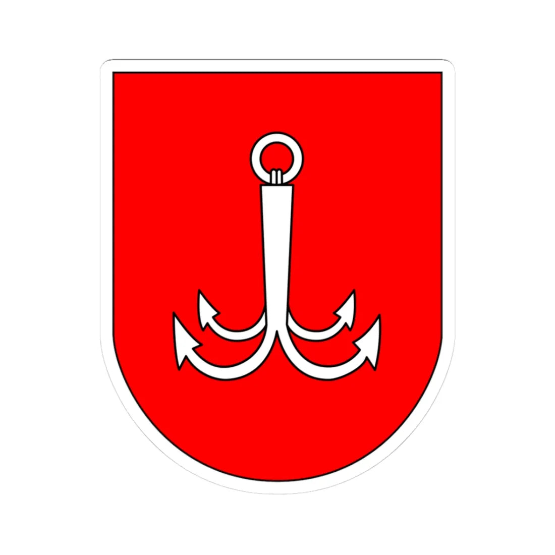 Arms of Odesa (Ukraine) (Coat of Arms) STICKER Vinyl Kiss-Cut Decal 3 Inch White - The Sticker Space