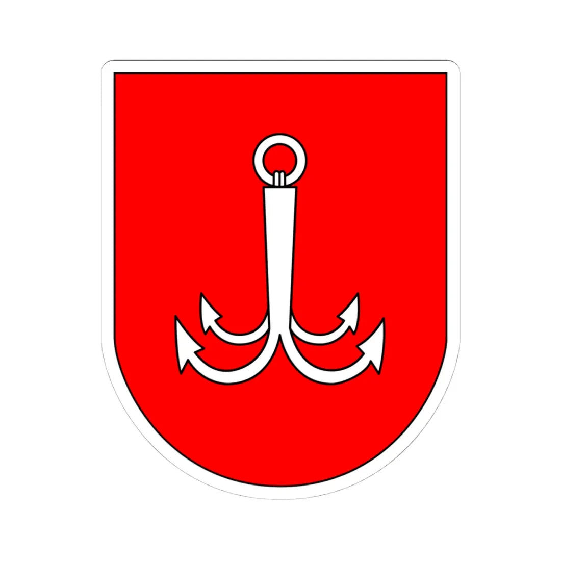 Arms of Odesa (Ukraine) (Coat of Arms) STICKER Vinyl Kiss-Cut Decal 4 Inch White - The Sticker Space