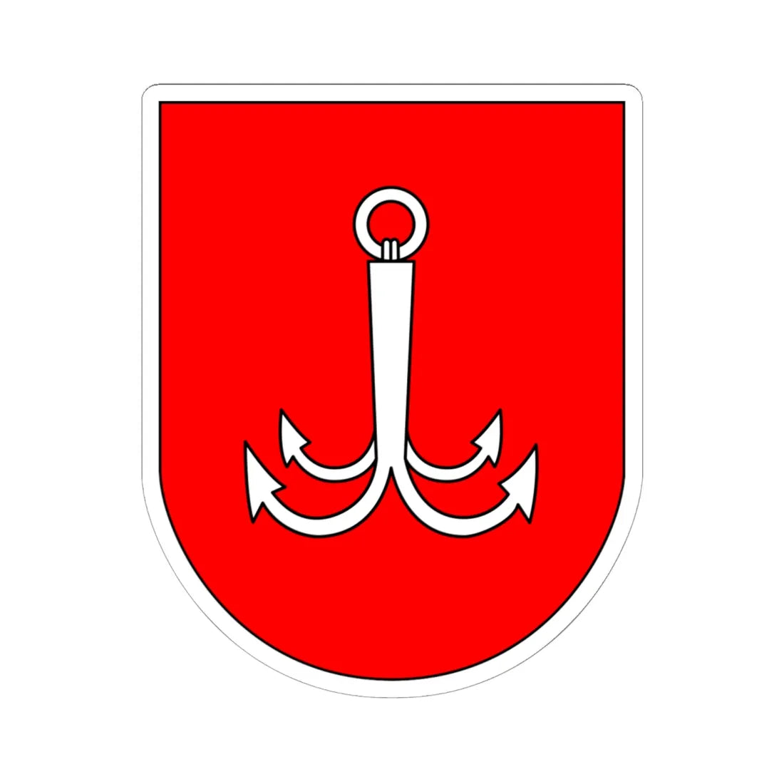 Arms of Odesa (Ukraine) (Coat of Arms) STICKER Vinyl Kiss-Cut Decal 6 Inch White - The Sticker Space