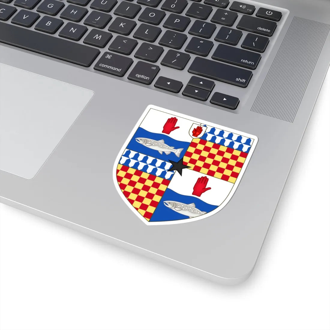 Arms of ONeill Baron Rathcavan (Ireland) (Coat of Arms) STICKER Vinyl Kiss-Cut Decal - The Sticker Space