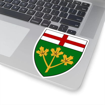 Arms of Ontario (Canada) (Coat of Arms) STICKER Vinyl Kiss-Cut Decal - The Sticker Space