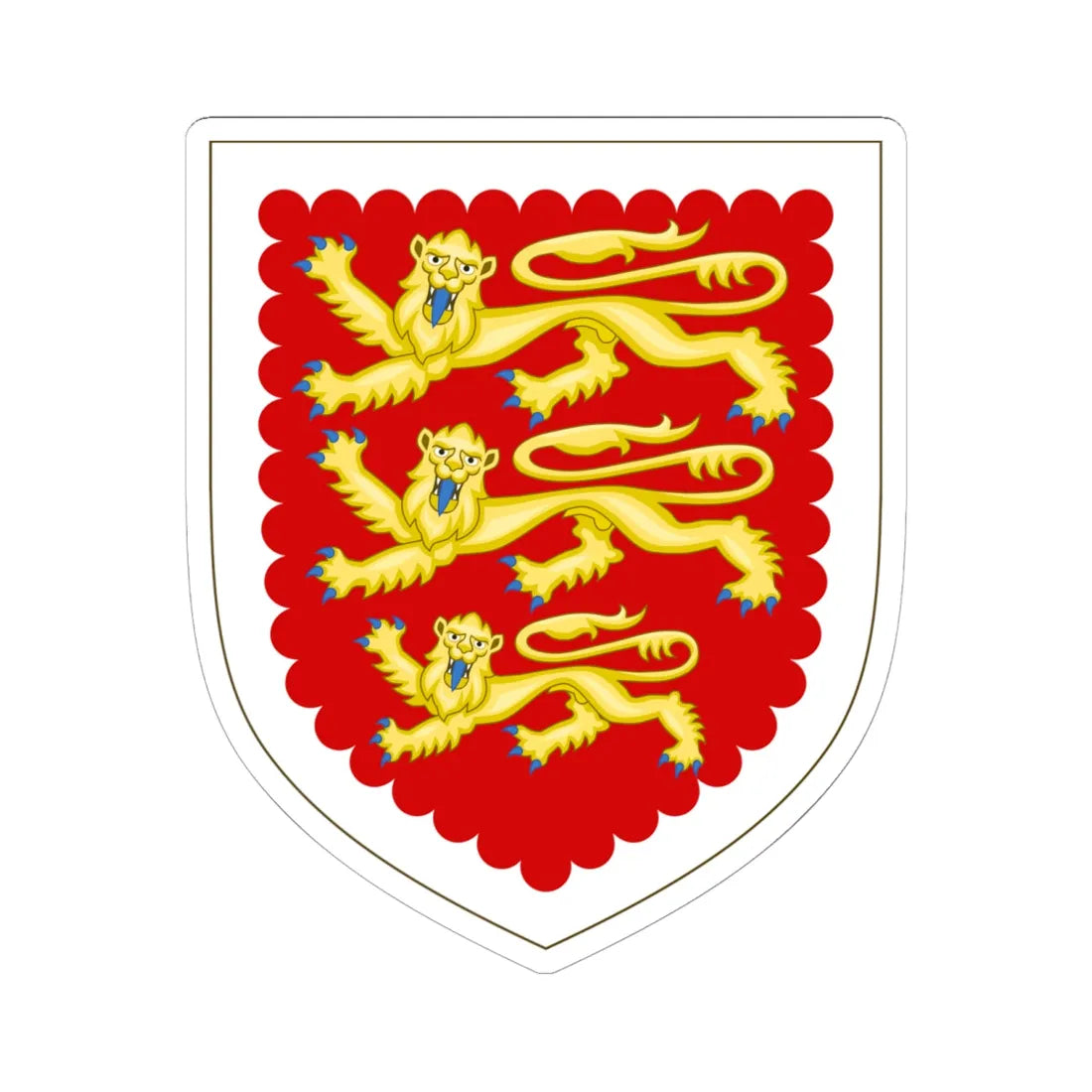 Arms of Oriel College (England) (Coat of Arms) STICKER Vinyl Kiss-Cut Decal 6 Inch White - The Sticker Space
