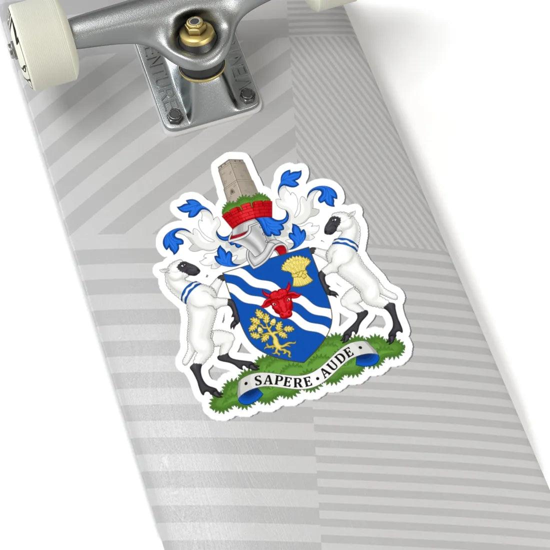 Arms of Oxfordshire County Council 1949-1976 (England) (Coat of Arms) STICKER Vinyl Kiss-Cut Decal - The Sticker Space