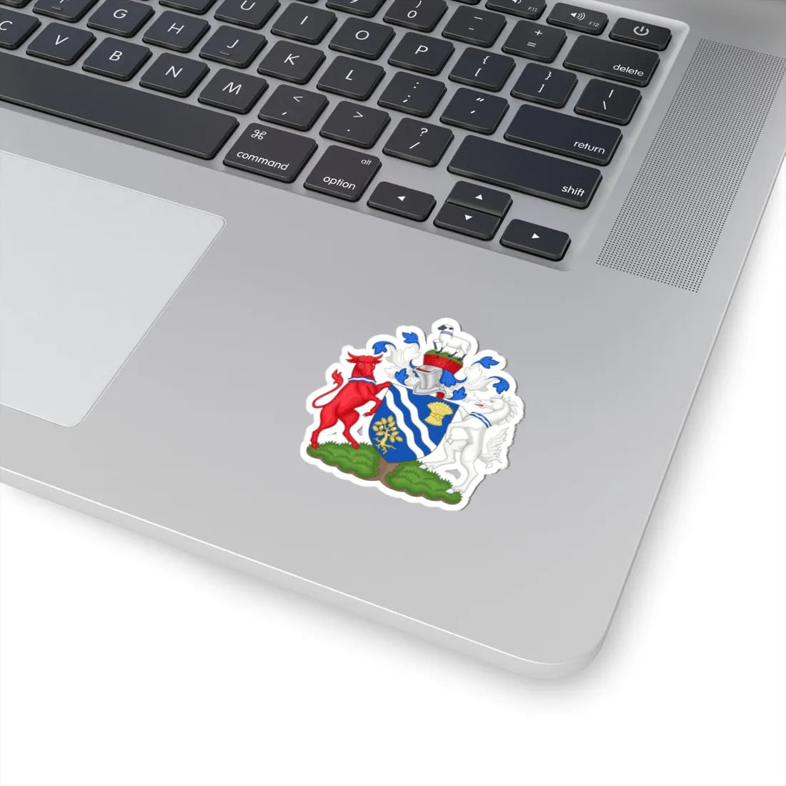 Arms of Oxfordshire County Council (England) (Coat of Arms) STICKER Vinyl Kiss-Cut Decal - The Sticker Space