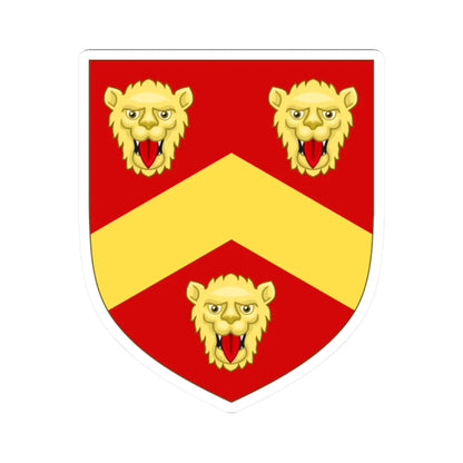 Arms of Parker Earl of Macclesfield (England) (Coat of Arms) STICKER Vinyl Kiss-Cut Decal 2 Inch White - The Sticker Space