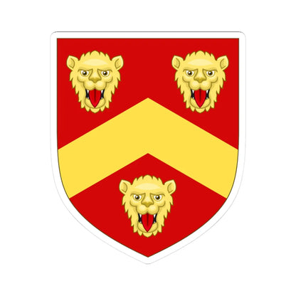 Arms of Parker Earl of Macclesfield (England) (Coat of Arms) STICKER Vinyl Kiss-Cut Decal 3 Inch White - The Sticker Space