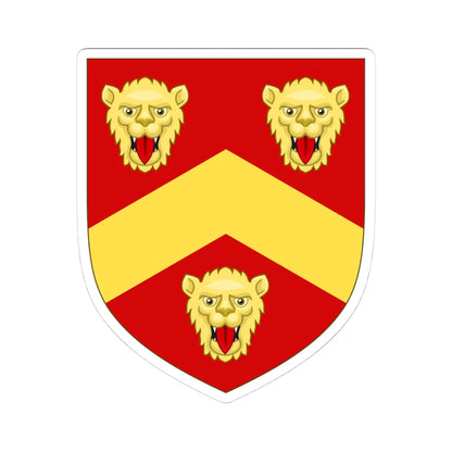 Arms of Parker Earl of Macclesfield (England) (Coat of Arms) STICKER Vinyl Kiss-Cut Decal 4 Inch White - The Sticker Space