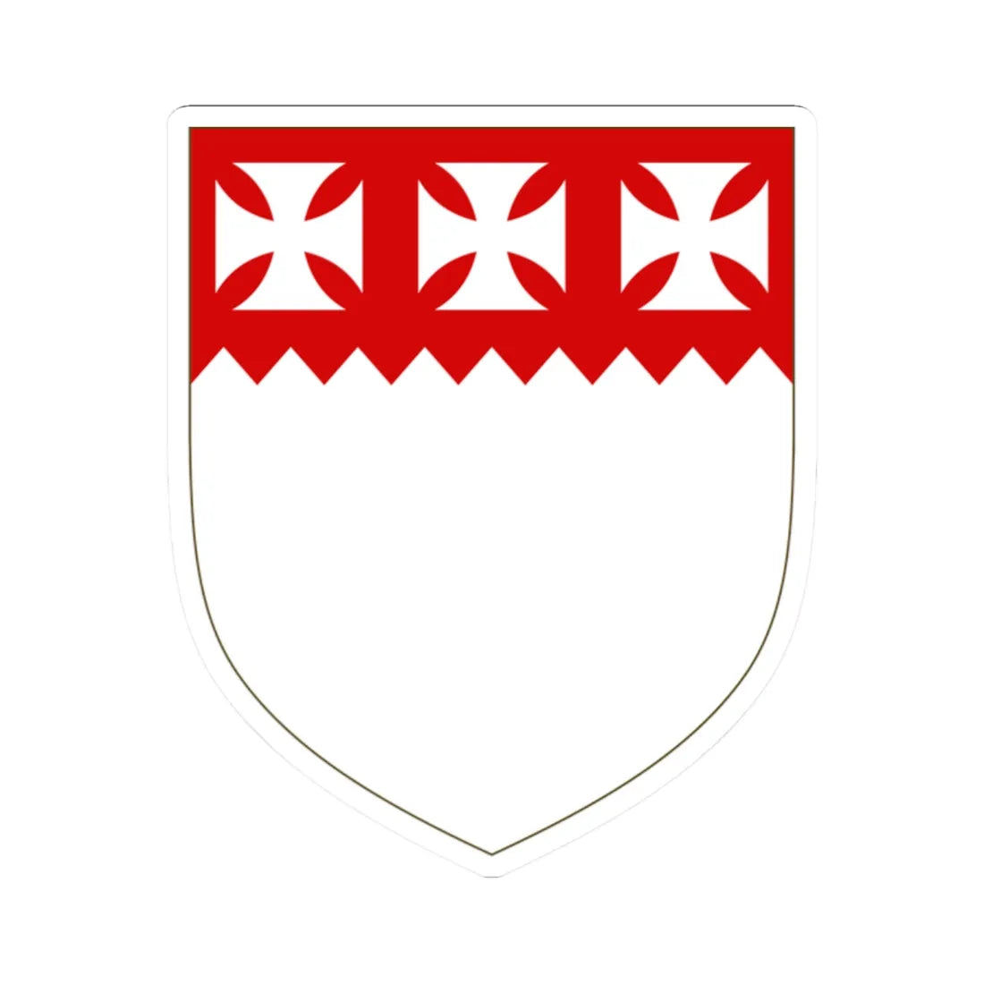 Arms of Perceval (Ireland) (Coat of Arms) STICKER Vinyl Kiss-Cut Decal 2 Inch White - The Sticker Space