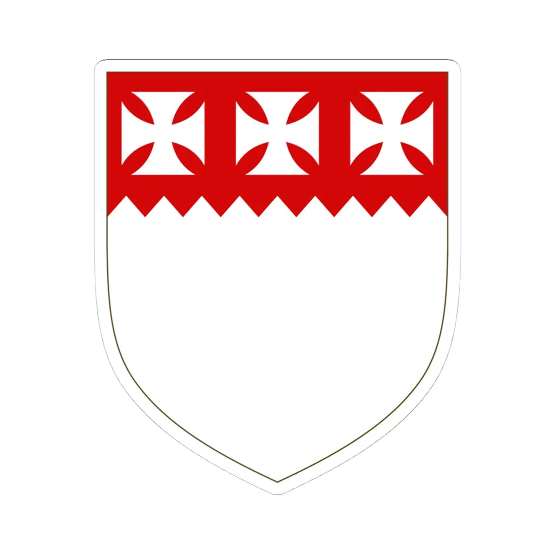 Arms of Perceval (Ireland) (Coat of Arms) STICKER Vinyl Kiss-Cut Decal 4 Inch White - The Sticker Space