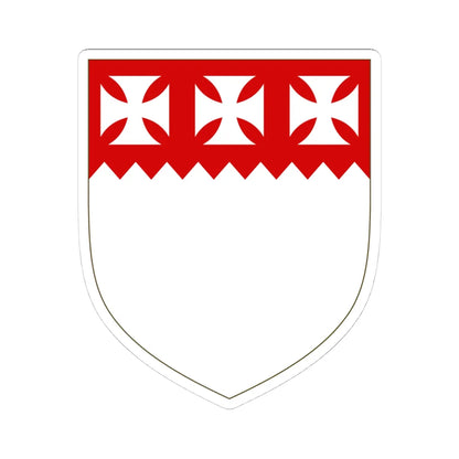 Arms of Perceval (Ireland) (Coat of Arms) STICKER Vinyl Kiss-Cut Decal 4 Inch White - The Sticker Space