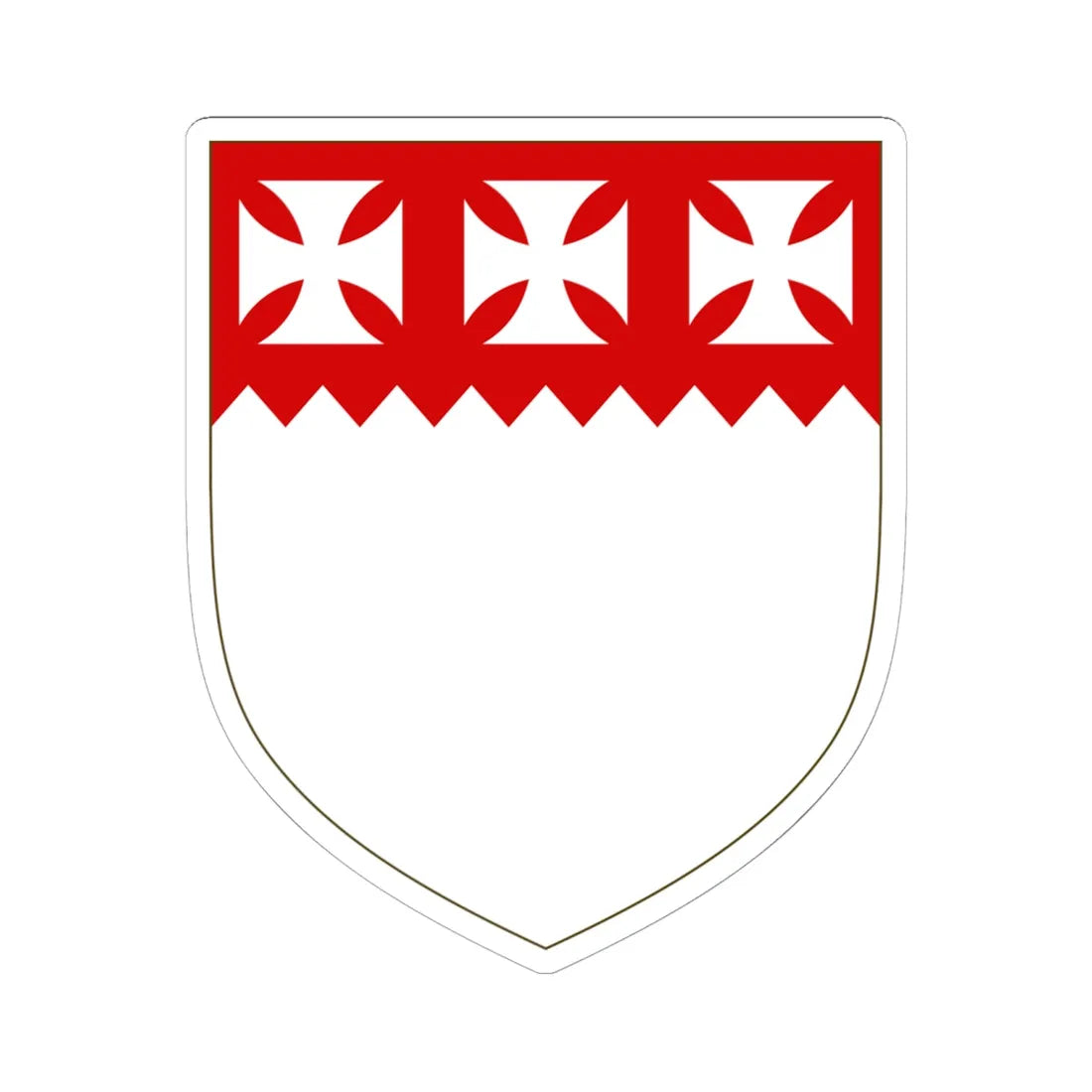 Arms of Perceval (Ireland) (Coat of Arms) STICKER Vinyl Kiss-Cut Decal 6 Inch White - The Sticker Space