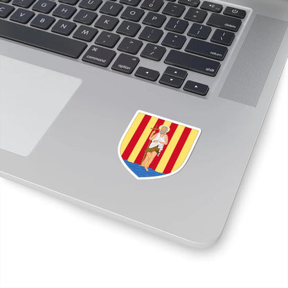 Arms of Perpignan (Spain) (Coat of Arms) STICKER Vinyl Kiss-Cut Decal - The Sticker Space